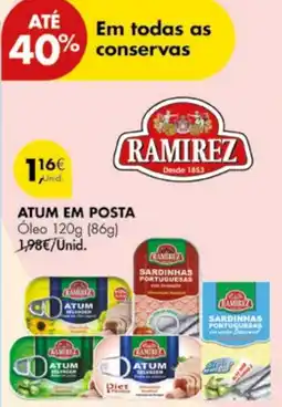Pingo Doce Ramirez Atum em posta óleo promoção