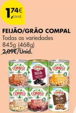 Pingo Doce Feijão/grão compal promoção