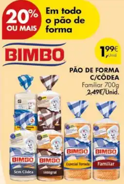 Pingo Doce Pão de forma c/côdea promoção