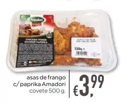 Bolama asas de frango c/paprika Amadori covete promoção
