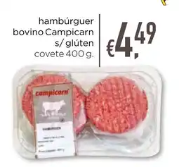 Bolama hambúrguer bovino Campicarn s/glúten covete promoção