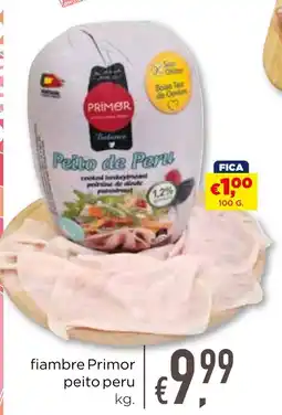 Bolama fiambre Primor peito peru promoção