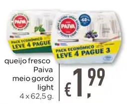 Bolama queijo fresco Paiva meio gordo light promoção