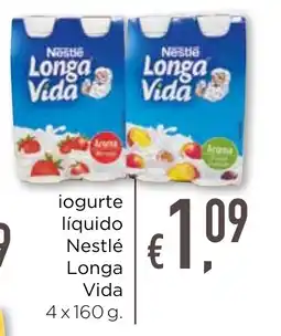 Bolama iogurte líquido Nestlé Longa Vida promoção
