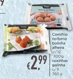 Bolama Comifrio no forno bolinha alheira . coxinhas galinha promoção