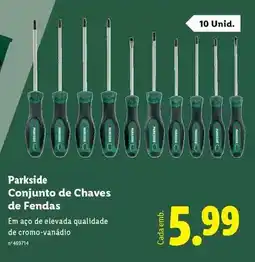 Lidl Parkside - parkside conjunto de chaves de fendas promoção