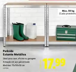 Lidl Parkside - parkside estante metalica promoção