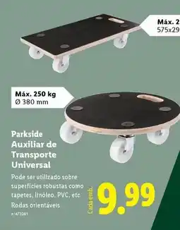 Lidl Parkside - parkside auxiliar de transporte universal promoção