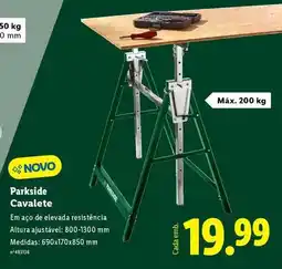 Lidl Parkside - parkside cavalete promoção
