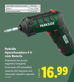Lidl Parkside - parkside aparafusadora 4 v com batería promoção