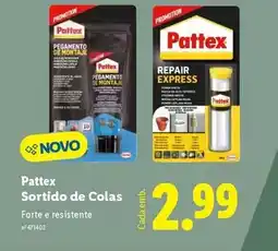 Lidl Pattex - sortido de colas promoção