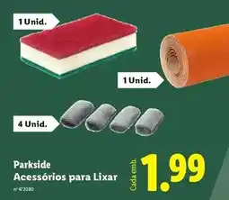 Lidl Parkside - parkside acessórios para lixar promoção