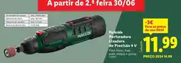 Lidl Parkside - perfutada lijadora de preciso 4 v promoção