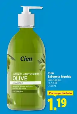 Lidl Cien - sabonete liquido promoção