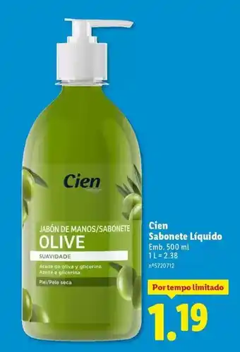 Lidl Cien - sabonete liquido promoção