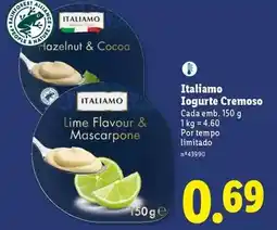 Lidl Italiamo - iogurte cremoso promoção