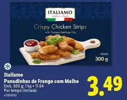 Lidl Italiamo - panadinhos de frango com molho promoção
