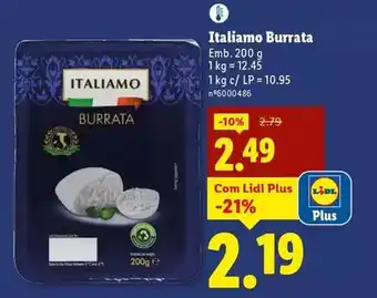 Lidl Italiamo - burrata promoção