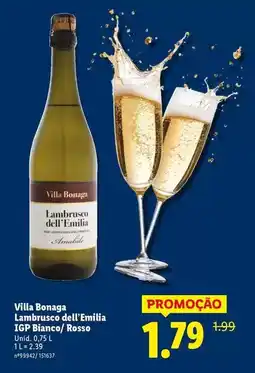 Lidl Villa - lambrusco dell'emilia igp bianco/rosso promoção