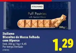Lidl Italiamo - biscoitos de massa folhada com alperce promoção