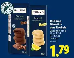 Lidl Italiamo - biscoitos com recheio promoção