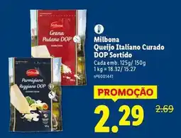 Lidl Milbona - queijo italiano curado dop sortido promoção
