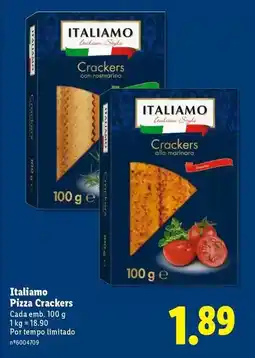 Lidl Italiamo - pizza crackers promoção