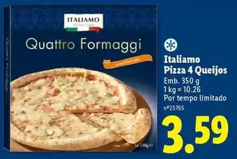 Lidl Italiamo - pizza 4 queijos promoção