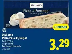 Lidl Italiamo - pizza pala 4 queijos promoção