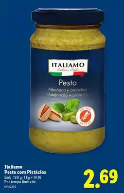 Lidl Italiamo - pesto con pistaciones promoção