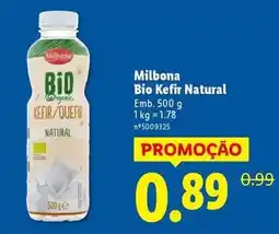Lidl Milbona - bio kefir natural promoção