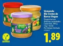 Lidl Vemondo - bio creme de barrar vegan promoção