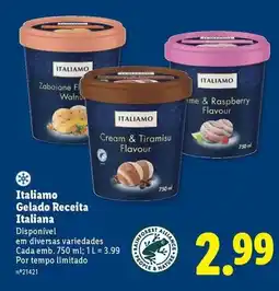 Lidl Italiamo - gelado receita promoção