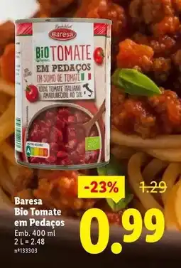 Lidl Bio - baresa bio tomate em pedaços promoção