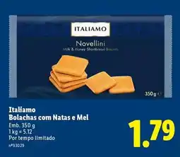 Lidl Italiamo - bolachas com natas e mel promoção