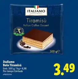 Lidl Italiamo - bollo tiramisu promoção