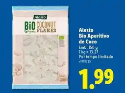 Lidl Alesto - alesto bio aperitivo de coco promoção