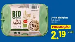 Lidl Bio - ovos 6 biologicos promoção