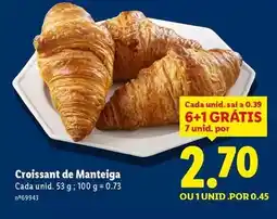 Lidl A+ - croissant de manteiga promoção