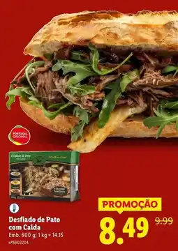 Lidl Portugal - destiado de pato con calda promoção