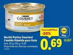 Lidl Purina - gourmet comida humida para gato promoção