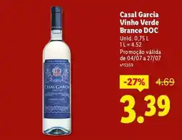 Lidl Casal garcia - vinho verde branco doc promoção