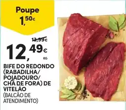 Continente Bife do redondo promoção