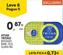 Continente Atum tritão em oleo promoção