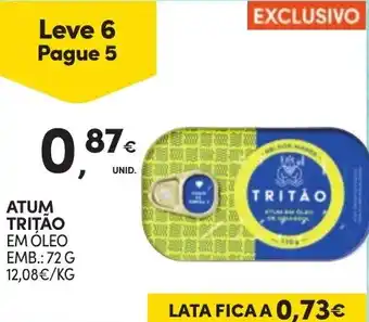 Continente Atum tritão em oleo promoção