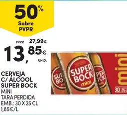 Continente Cerveja c/ álcool super bock promoção