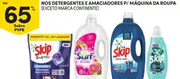 Continente Nos detergentes e amaciadores p/ máquina da roupa promoção