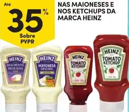 Continente Nas maioneses e nos ketchups da marca heinz promoção