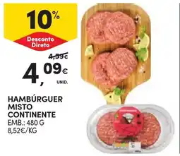 Continente Hambúrguer misto continente promoção