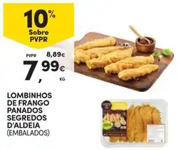 Continente Lombinhos de frango panados segredos d'aldeia promoção